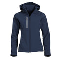 Dark Navy - Front - Clique Womens-Ladies Milford Soft Shell Jacket