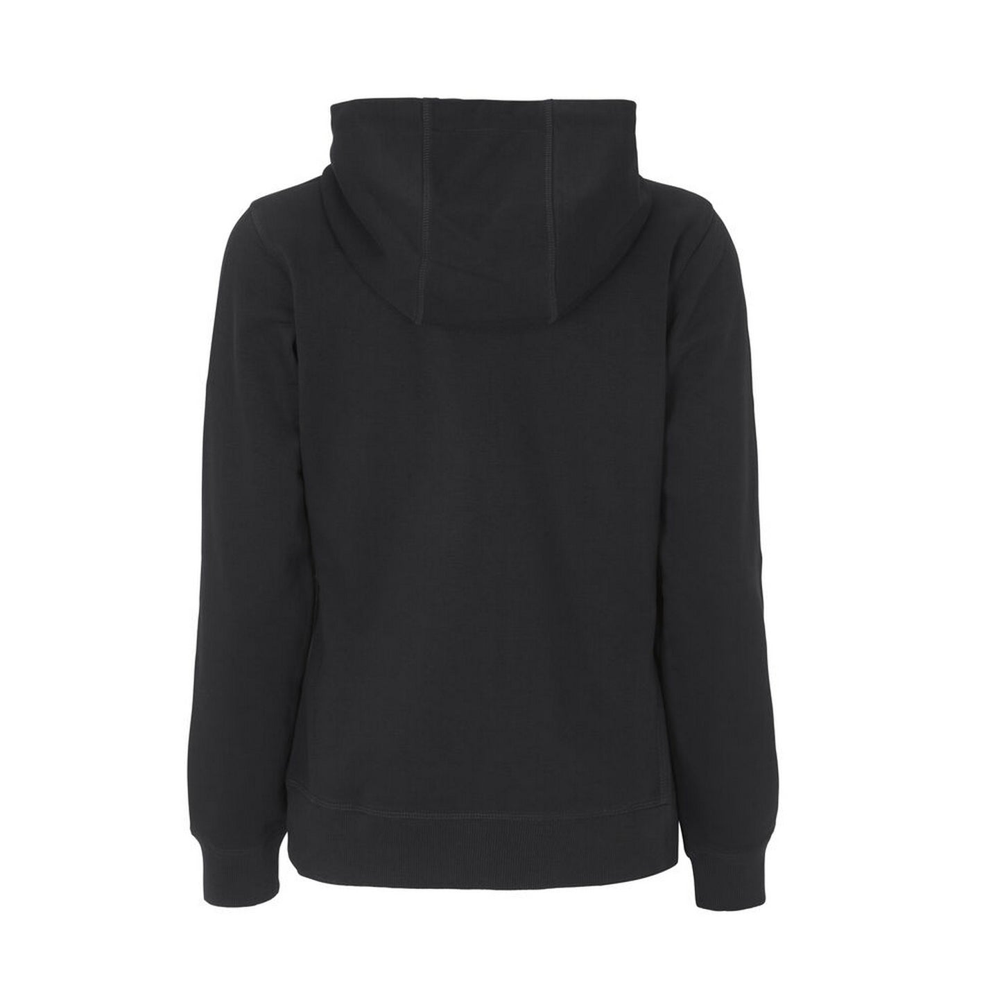 Black - Back - Cottover Womens-Ladies French Terry Full Zip Hoodie