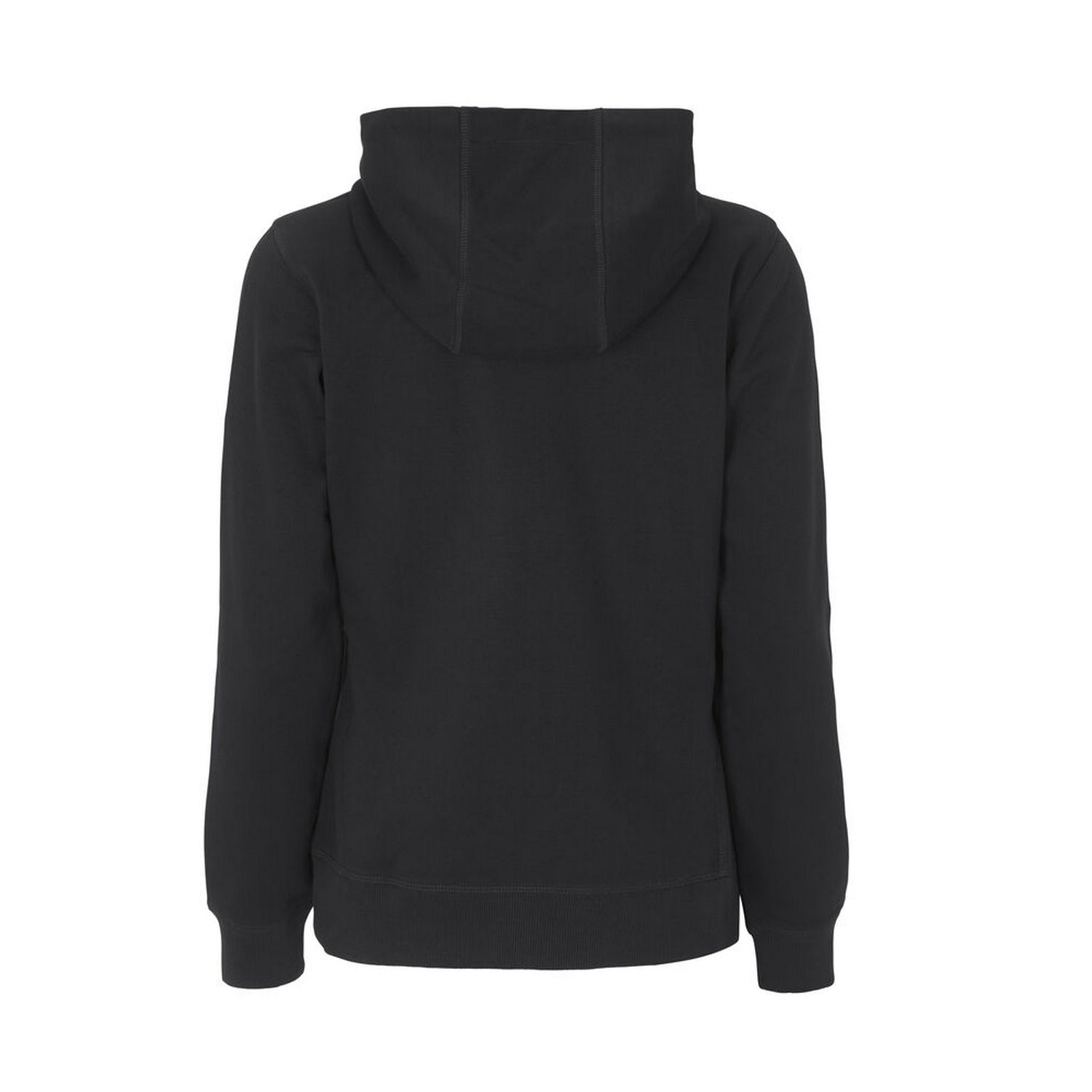 Black - Back - Cottover Womens-Ladies French Terry Full Zip Hoodie