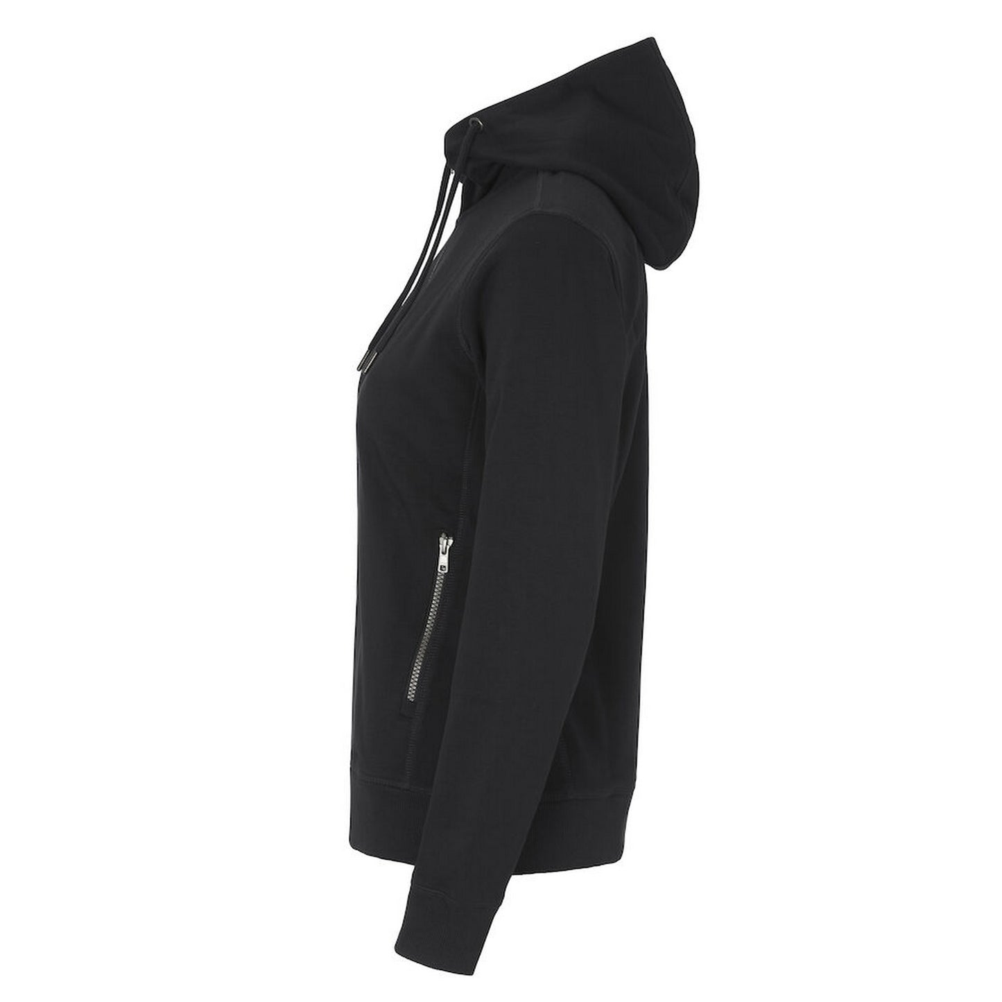 Black - Lifestyle - Cottover Womens-Ladies French Terry Full Zip Hoodie