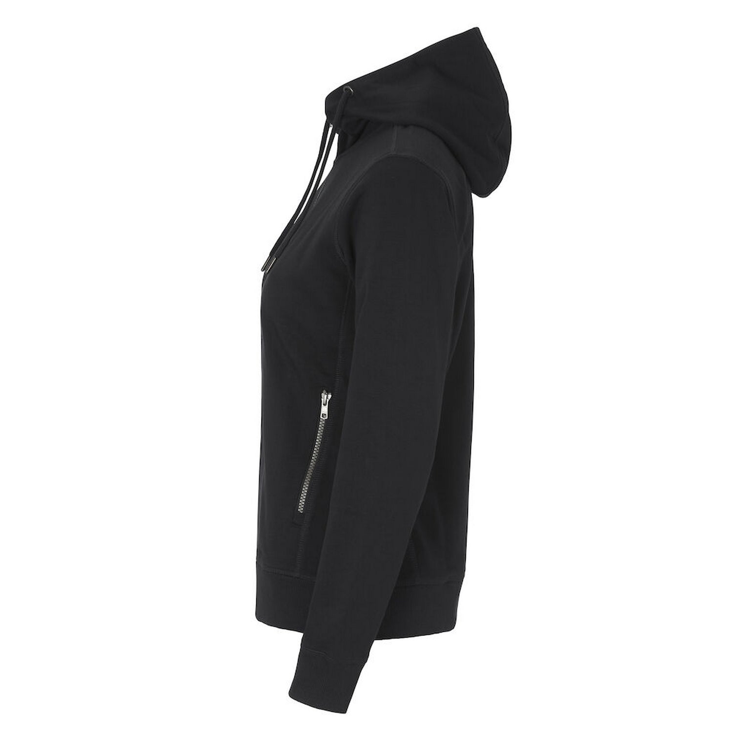Black - Lifestyle - Cottover Womens-Ladies French Terry Full Zip Hoodie