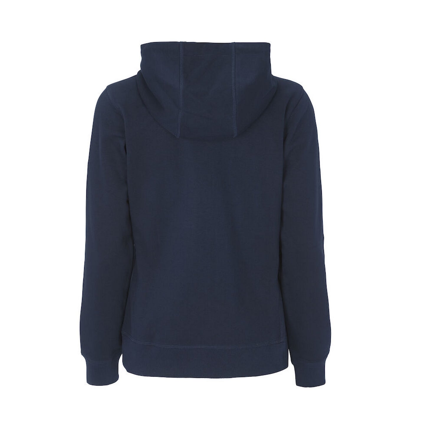 Navy - Back - Cottover Womens-Ladies French Terry Full Zip Hoodie