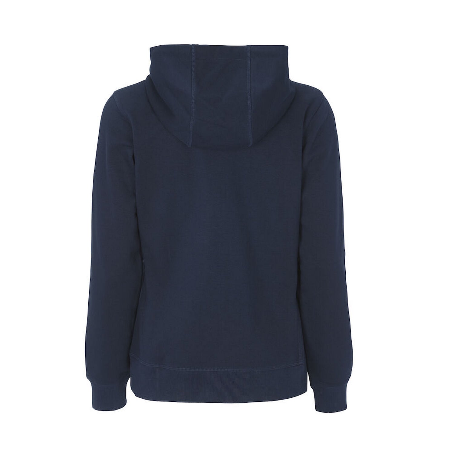 Navy - Back - Cottover Womens-Ladies French Terry Full Zip Hoodie