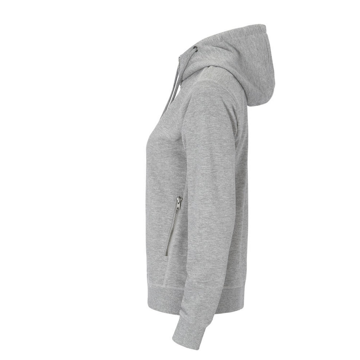 Grey Melange - Lifestyle - Cottover Womens-Ladies French Terry Full Zip Hoodie