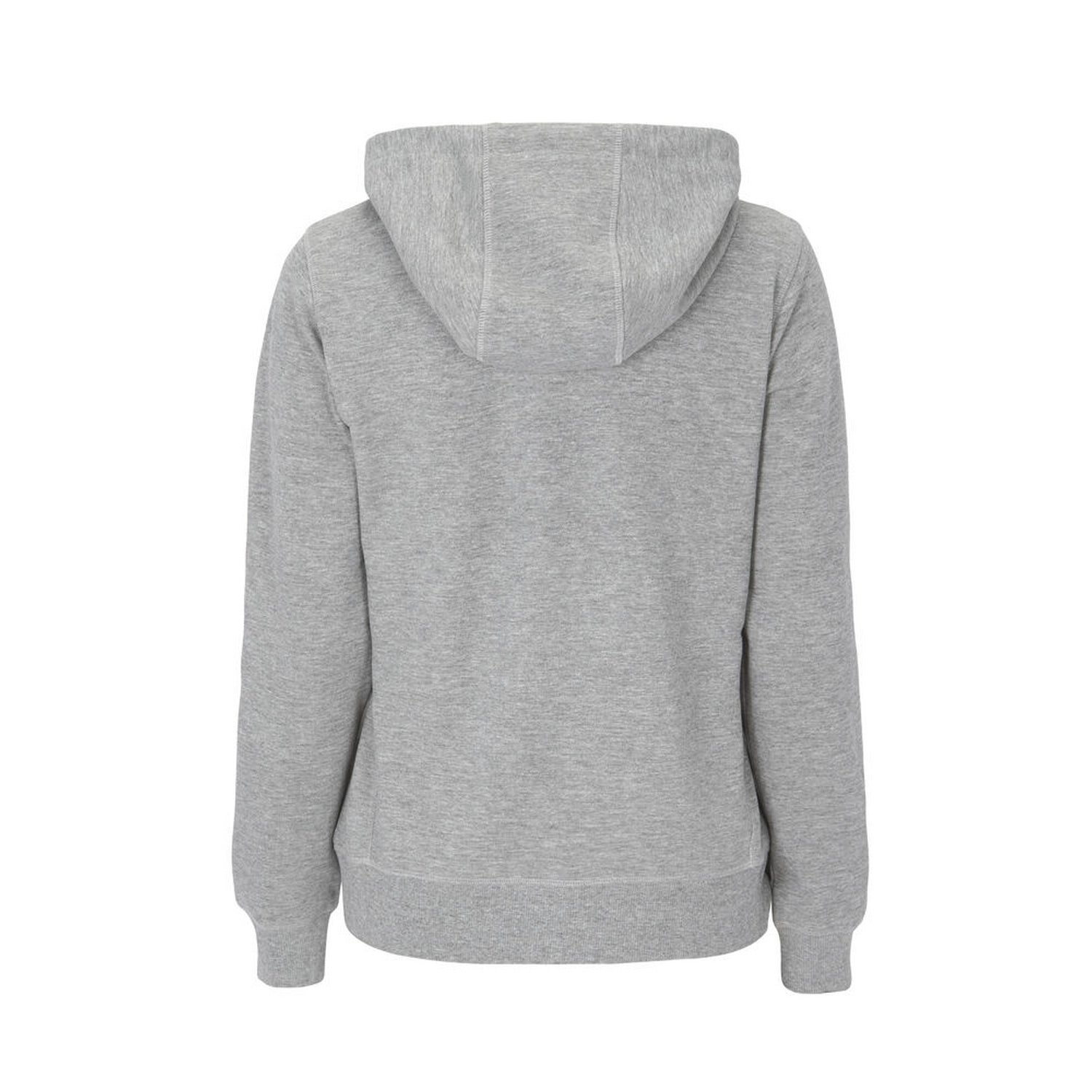 Grey Melange - Back - Cottover Womens-Ladies French Terry Full Zip Hoodie