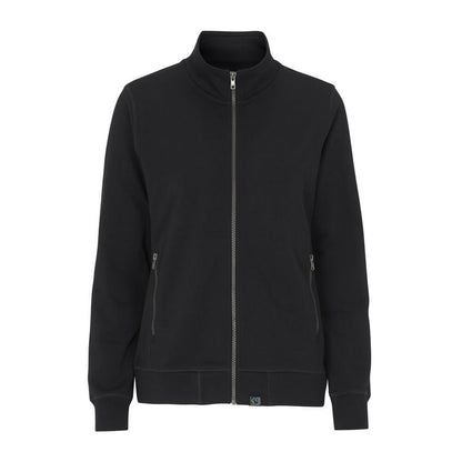 Black - Front - Cottover Womens-Ladies French Terry Full Zip Jacket