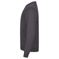 Metal Grey - Side - Clique Unisex Adult Miami Round Neck Sweatshirt