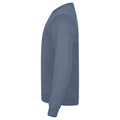 Steel Blue - Side - Clique Unisex Adult Miami Round Neck Sweatshirt