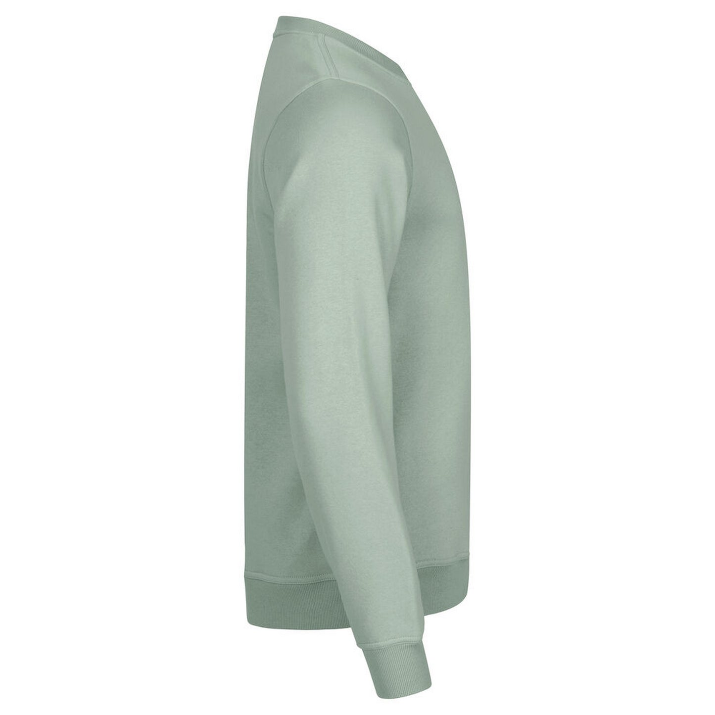 Army Green - Side - Clique Unisex Adult Miami Round Neck Sweatshirt
