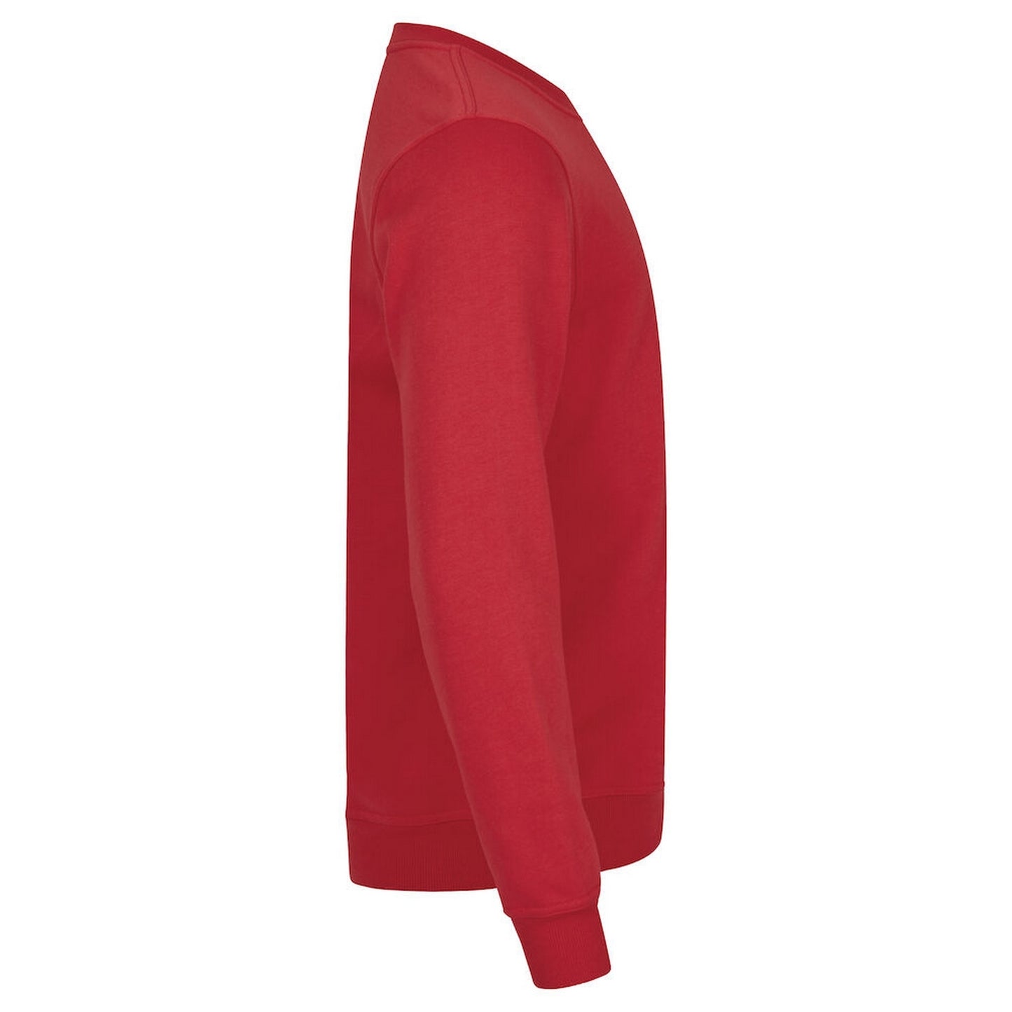 Red - Side - Clique Unisex Adult Miami Round Neck Sweatshirt