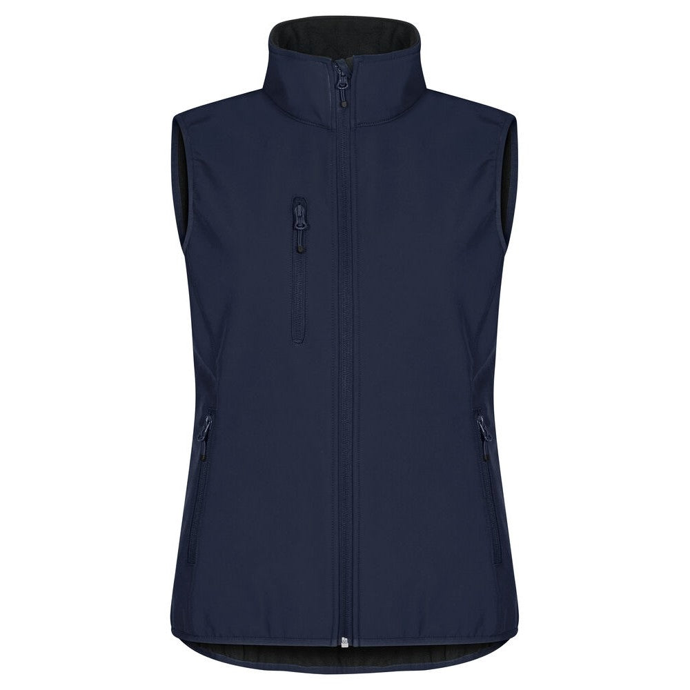 Dark Navy - Front - Clique Womens-Ladies Classic Softshell Body Warmer