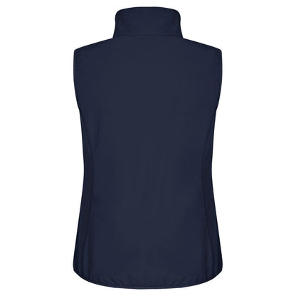 Dark Navy - Back - Clique Womens-Ladies Classic Softshell Body Warmer