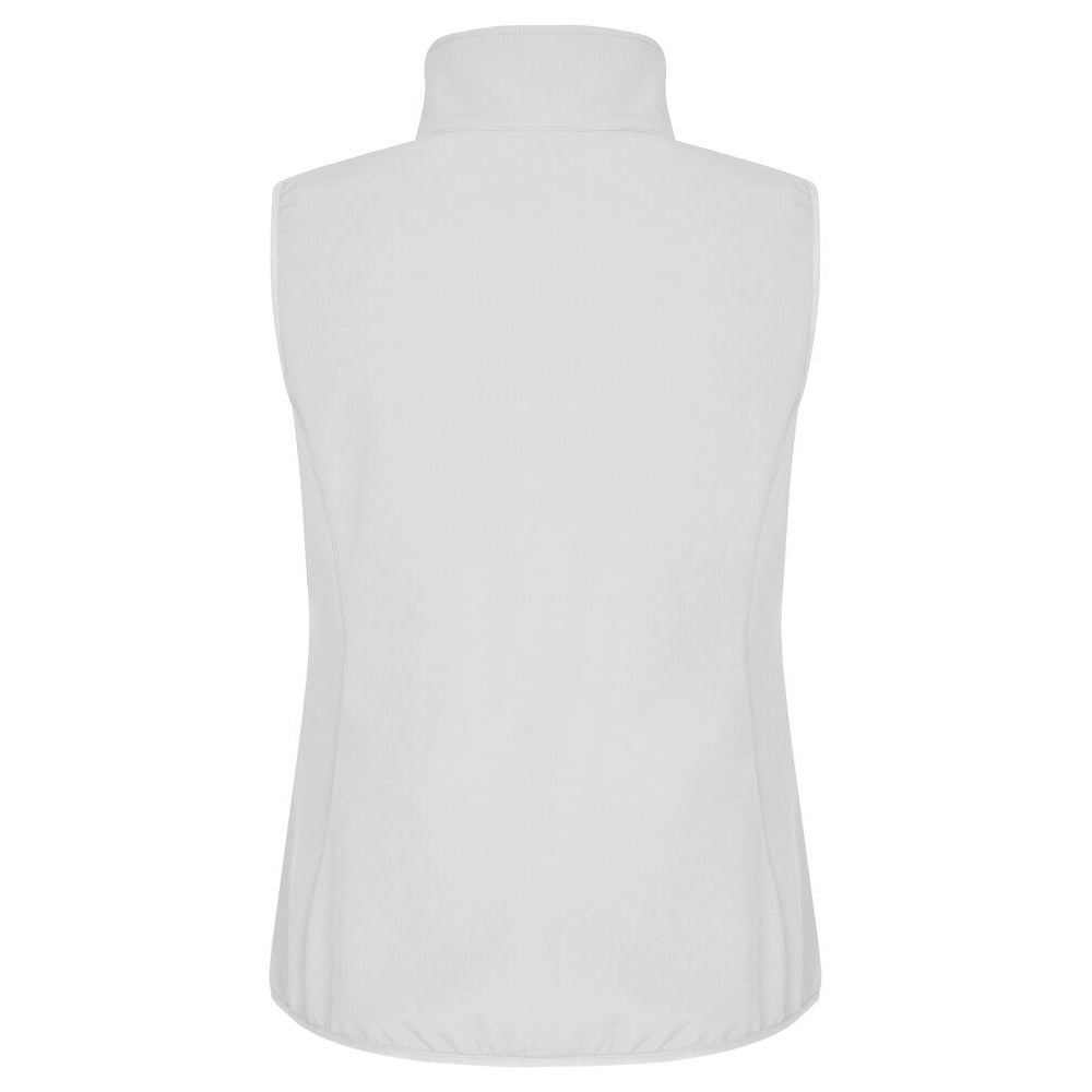 White - Back - Clique Womens-Ladies Classic Softshell Body Warmer