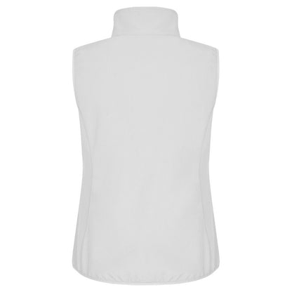 White - Back - Clique Womens-Ladies Classic Softshell Body Warmer