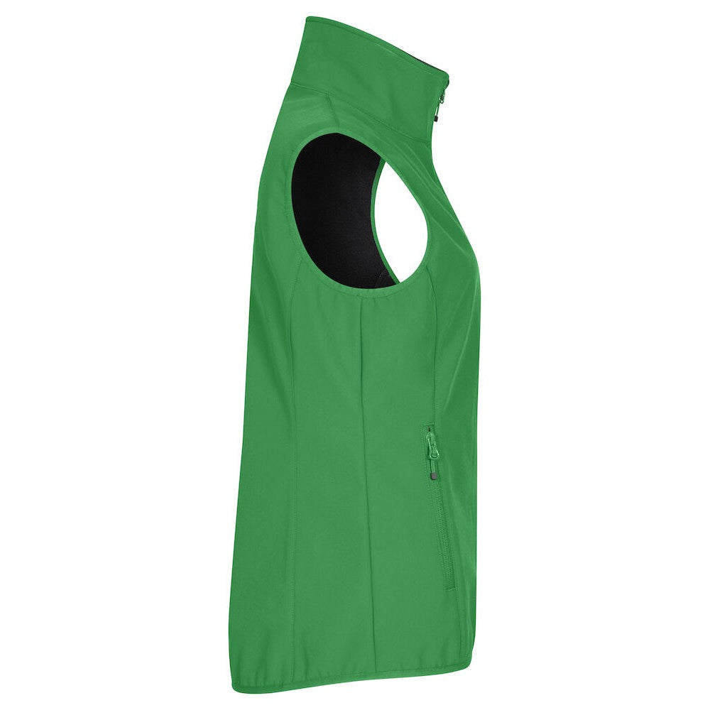 Apple Green - Side - Clique Womens-Ladies Classic Softshell Body Warmer