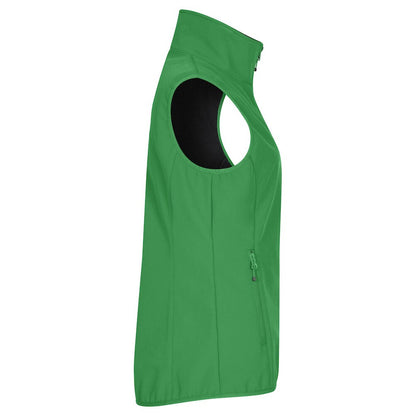Apple Green - Side - Clique Womens-Ladies Classic Softshell Body Warmer