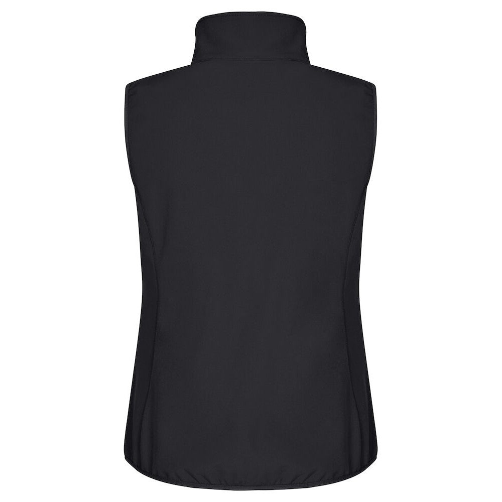Black - Back - Clique Womens-Ladies Classic Softshell Body Warmer
