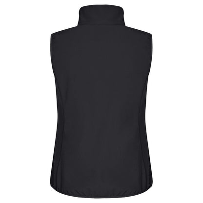 Black - Back - Clique Womens-Ladies Classic Softshell Body Warmer