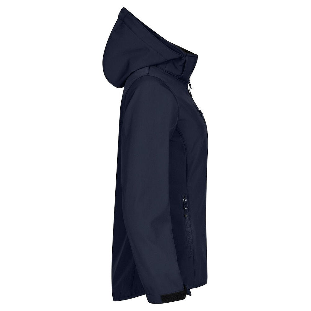 Dark Navy - Side - Clique Womens-Ladies Classic Soft Shell Jacket