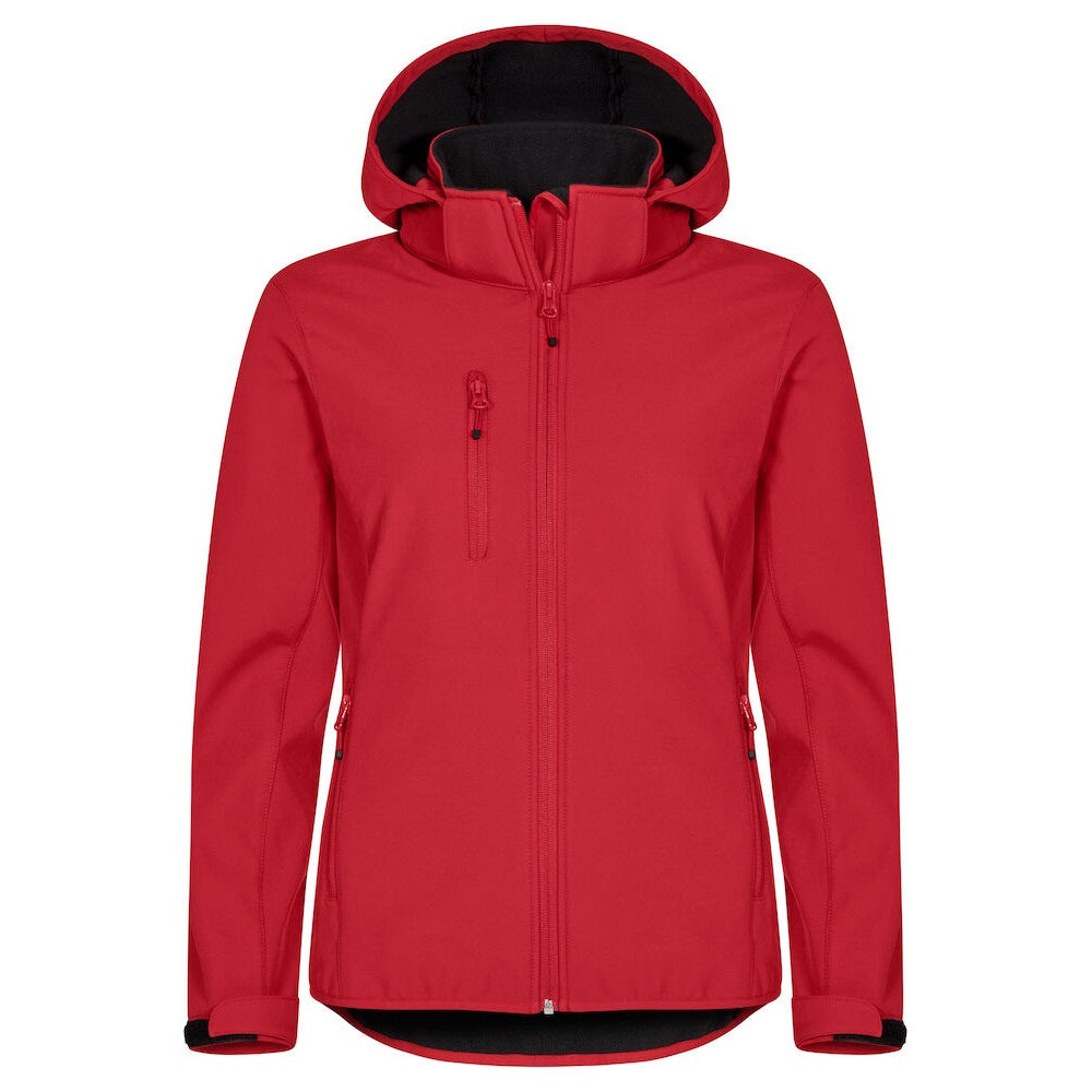 Red - Front - Clique Womens-Ladies Classic Soft Shell Jacket