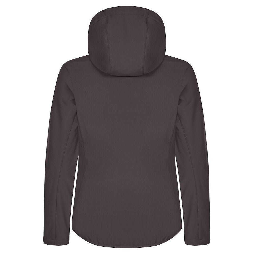 Dark Grey - Back - Clique Womens-Ladies Classic Soft Shell Jacket