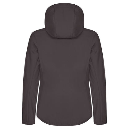 Dark Grey - Back - Clique Womens-Ladies Classic Soft Shell Jacket