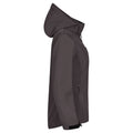 Dark Grey - Side - Clique Womens-Ladies Classic Soft Shell Jacket