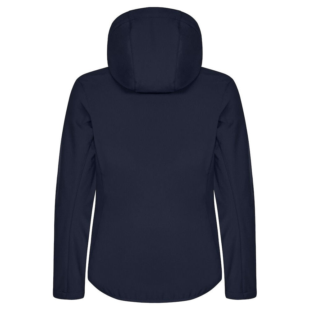 Dark Navy - Back - Clique Womens-Ladies Classic Soft Shell Jacket