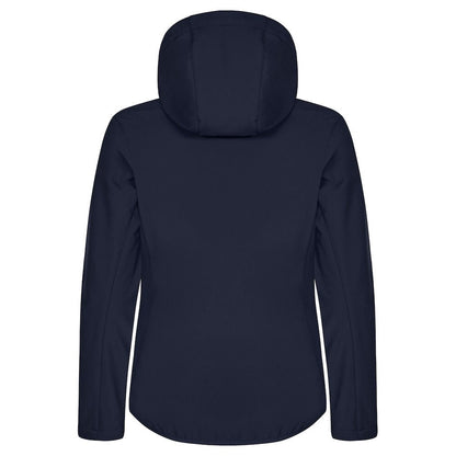 Dark Navy - Back - Clique Womens-Ladies Classic Soft Shell Jacket