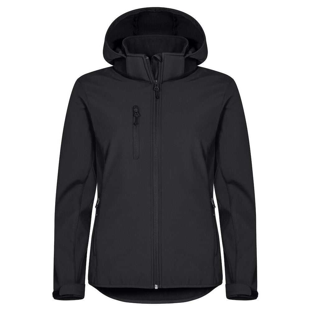 Black - Front - Clique Womens-Ladies Classic Soft Shell Jacket