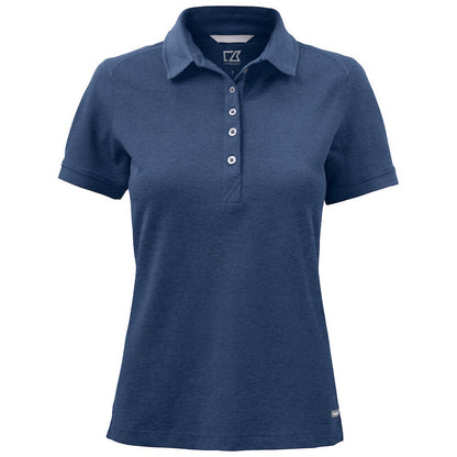 Cobalt - Front - Cutter & Buck Womens-Ladies Advantage Polo Shirt