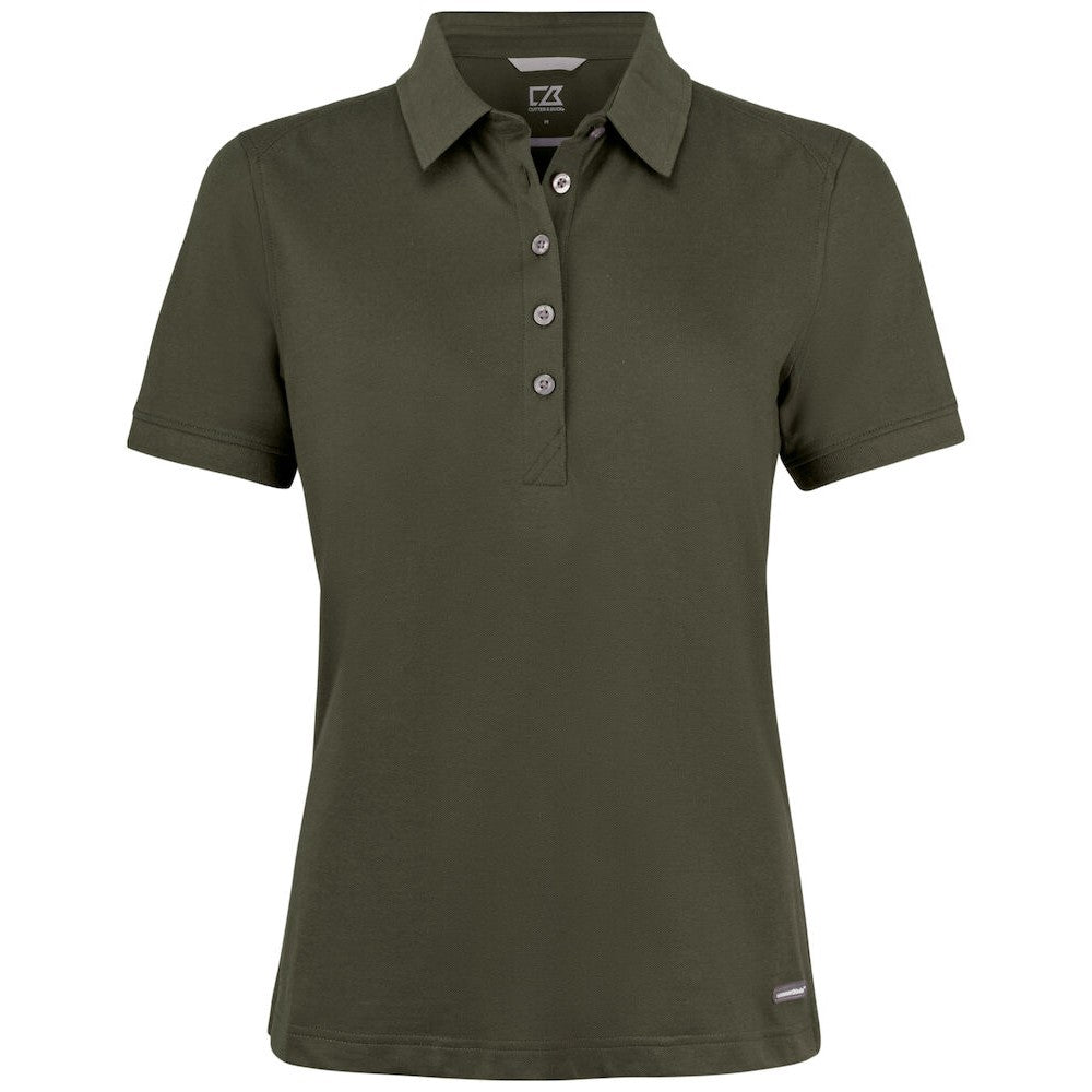 Ivy Green - Front - Cutter & Buck Womens-Ladies Advantage Polo Shirt