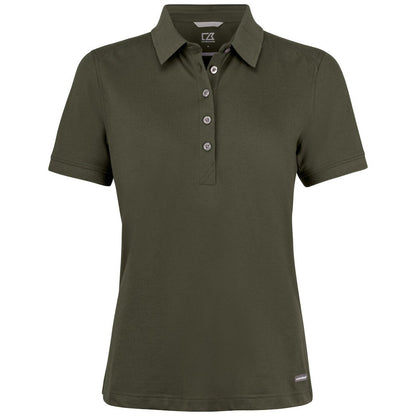Ivy Green - Front - Cutter & Buck Womens-Ladies Advantage Polo Shirt