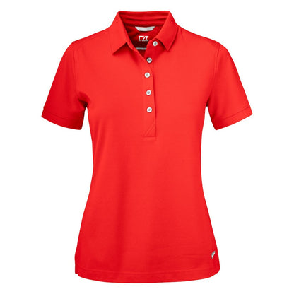 Red - Front - Cutter & Buck Womens-Ladies Advantage Polo Shirt