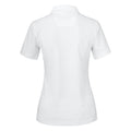 White - Back - Cutter & Buck Womens-Ladies Advantage Polo Shirt