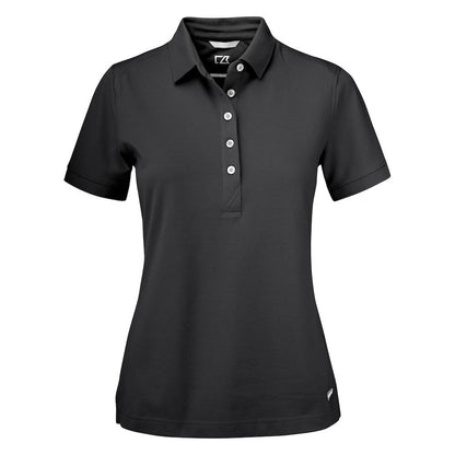 Black - Front - Cutter & Buck Womens-Ladies Advantage Polo Shirt