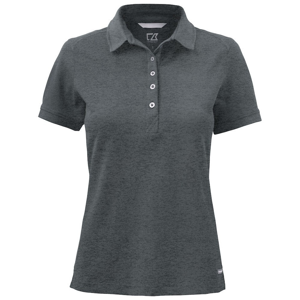 Anthracite - Front - Cutter & Buck Womens-Ladies Advantage Polo Shirt