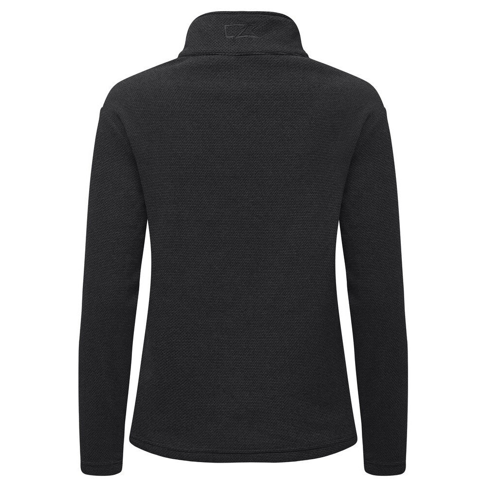 Black - Back - Cutter & Buck Womens-Ladies Hunts Point Fleece Jacket