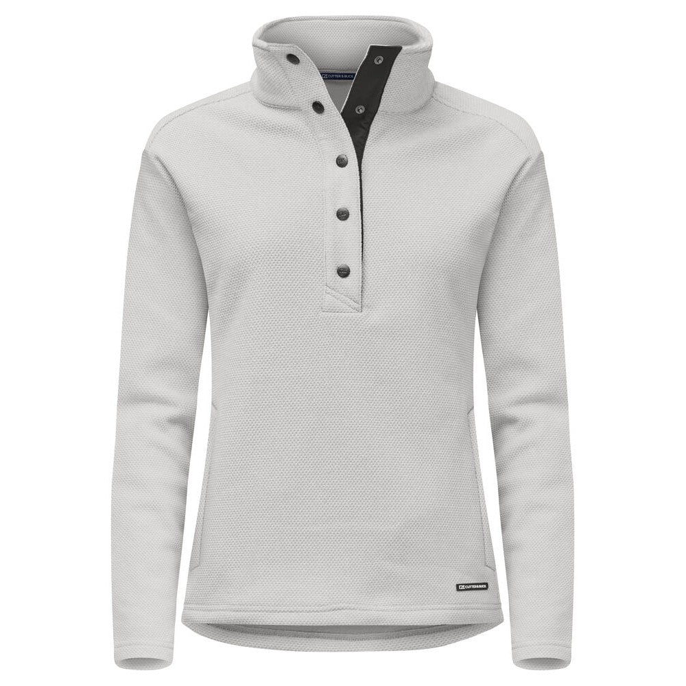 Silver - Front - Cutter & Buck Womens-Ladies Hunts Point Fleece Jacket