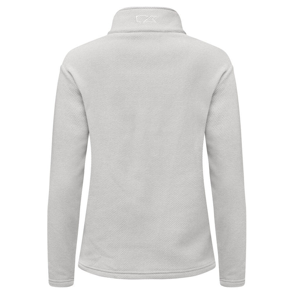 Silver - Back - Cutter & Buck Womens-Ladies Hunts Point Fleece Jacket