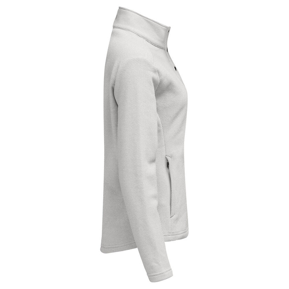 Silver - Side - Cutter & Buck Womens-Ladies Hunts Point Fleece Jacket