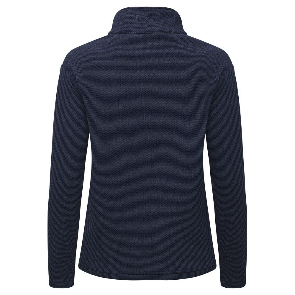 Dark Navy - Back - Cutter & Buck Womens-Ladies Hunts Point Fleece Jacket
