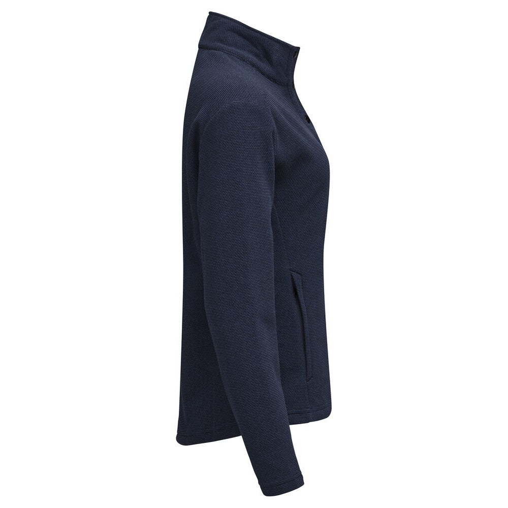 Dark Navy - Side - Cutter & Buck Womens-Ladies Hunts Point Fleece Jacket