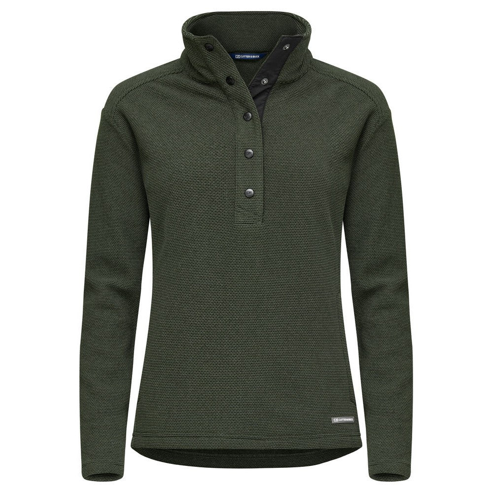 Ivy Green - Front - Cutter & Buck Womens-Ladies Hunts Point Fleece Jacket