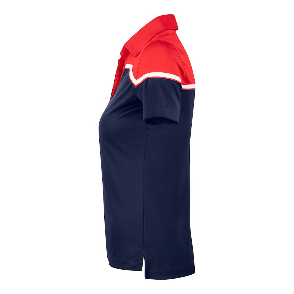 Dark Navy-Red - Lifestyle - Cutter & Buck Womens-Ladies Seaback Polo Shirt