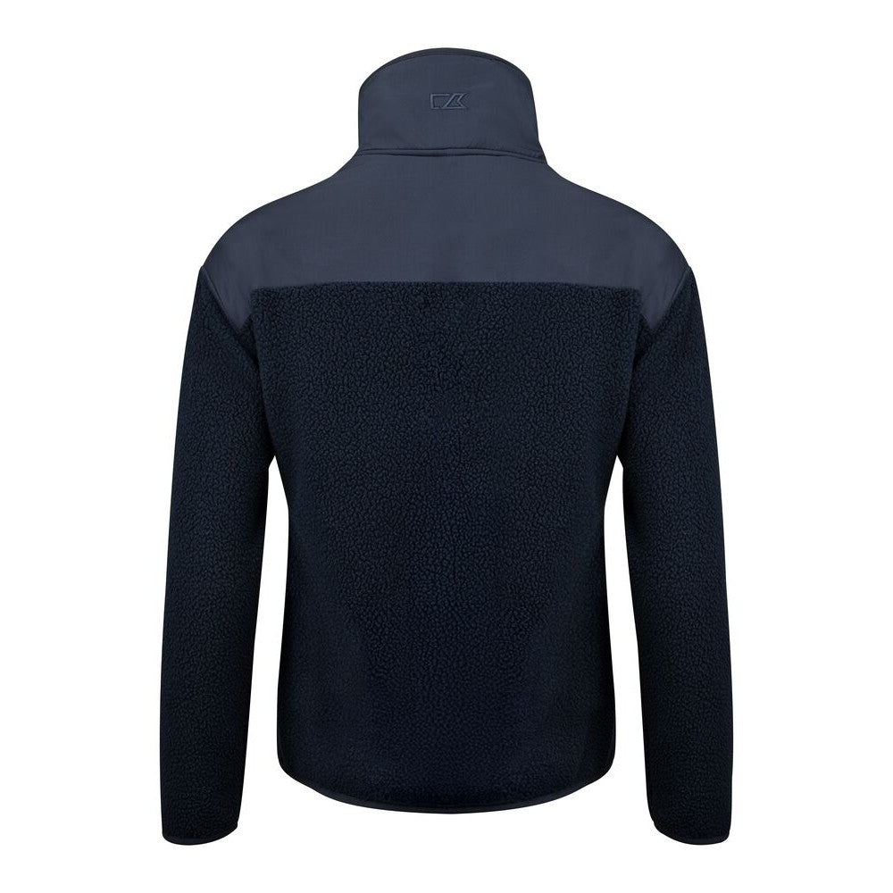 Dark Navy - Back - Cutter & Buck Womens-Ladies Cascade Sherpa Fleece Jacket