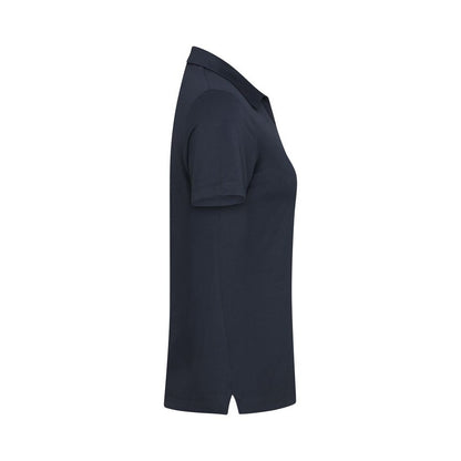 Dark Navy - Side - Cutter & Buck Womens-Ladies Virtue V Neck Polo Shirt