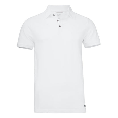 White - Front - Cutter & Buck Mens Advantage Polo Shirt