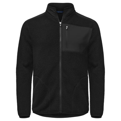 Black - Front - Cutter & Buck Mens Cascade Sherpa Fleece Jacket