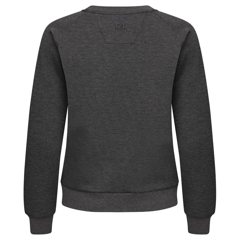 Anthracite Melange - Back - Cutter & Buck Womens-Ladies Crew Neck Sweatshirt